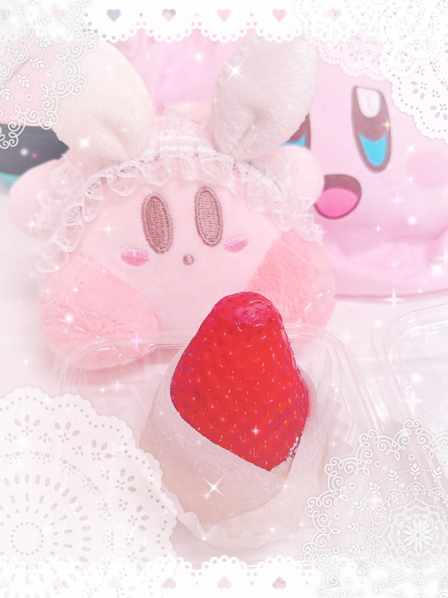 🌸今日のプレゼント°ʚ🎀ɞ°.( *´꒳`* )🌸 ✨いちご大福の幸福🍓ଘ( ੭