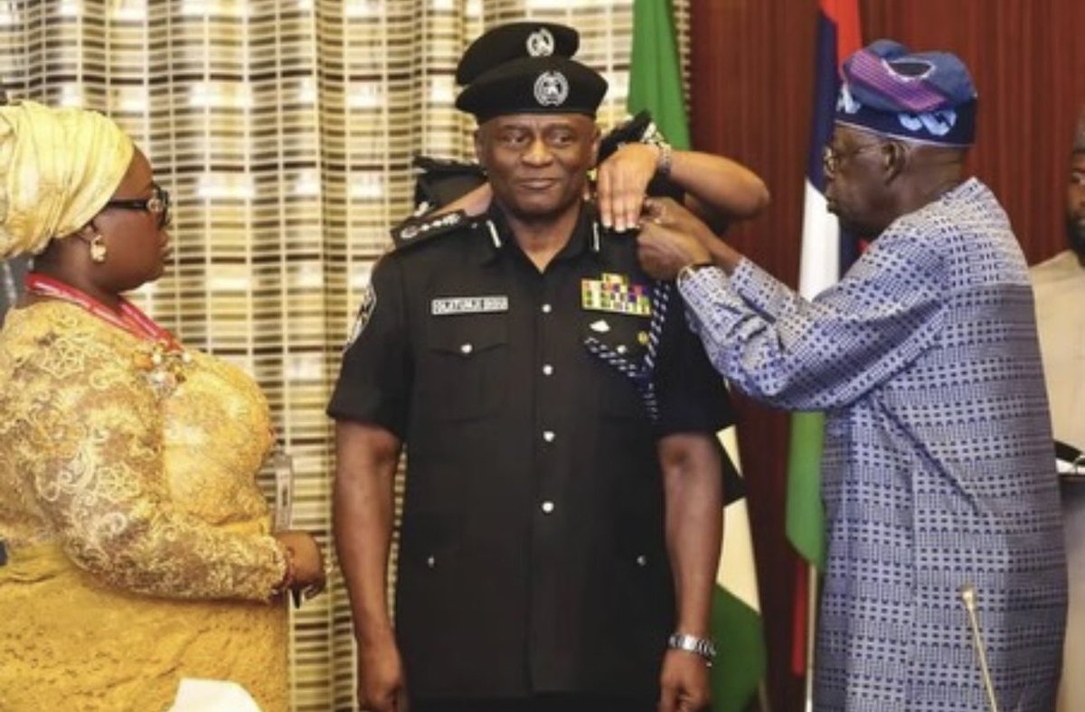 President Bola Tinubu decorates Tunji Disu as acting IGP on 25th February 2026.
<a href="/tvcnewsng/">TVC News</a> <a href="/officialABAT/">Bola Ahmed Tinubu</a> <a href="/BabajideOtitoju/">Babajide Otitoju</a> <a href="/TunjiDisu1/">TUNJI DISU</a> <a href="/DeeOneAyekooto/">Ayekooto</a> <a href="/hazucall/">ASUQUO JAMES</a>