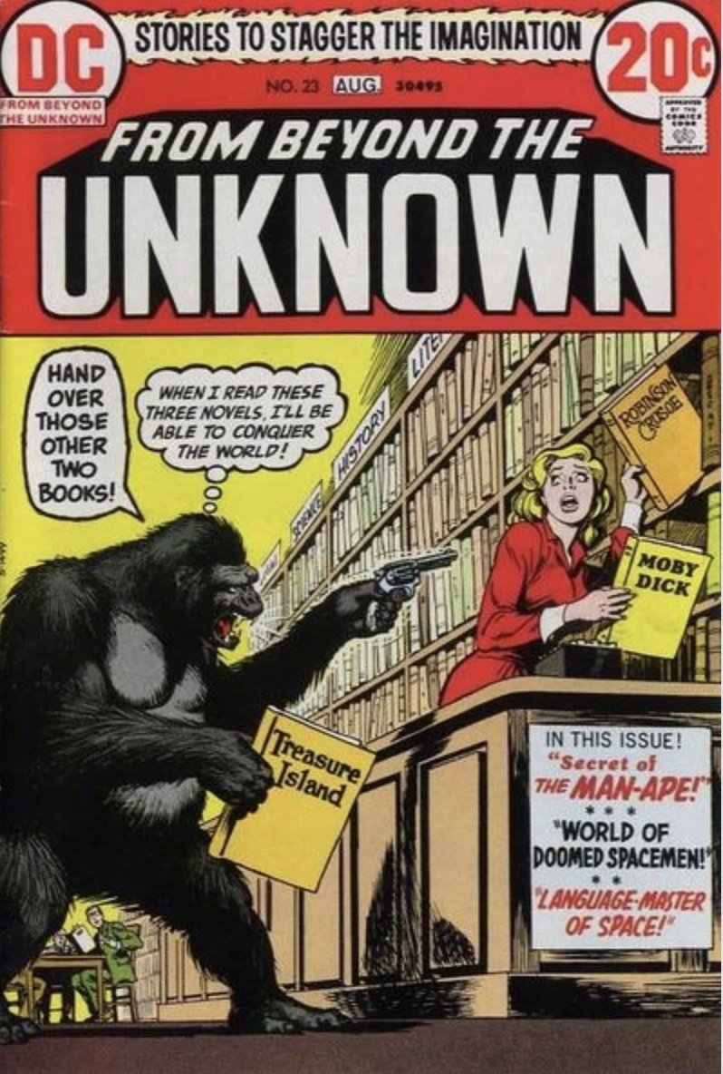 This is what happens when we don't give gorillas library cards but do give them guns.