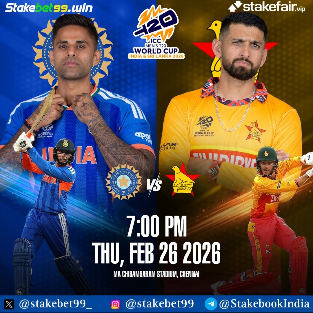 Keep your eyes set as this is going to be the most awaited game of this T20 WC as Indian side is up against ZIM after being knocked down by SA.

-Who will have best SR &amp; MOM?
-Follow us &amp; tag 3 friends.
-1K for the 2 winners.🏆✅

(Answers from Pvt Acc. won't be valid)