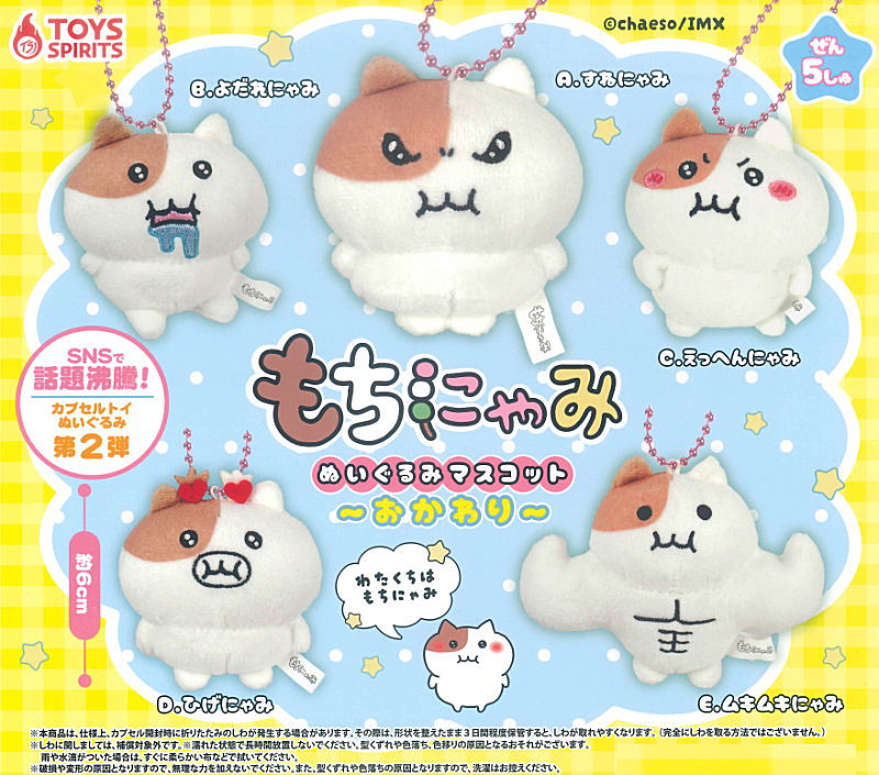 ✨新商品案内 2026年2月26日(木)✨／ ☑️もちにゃみ ぬいぐるみ