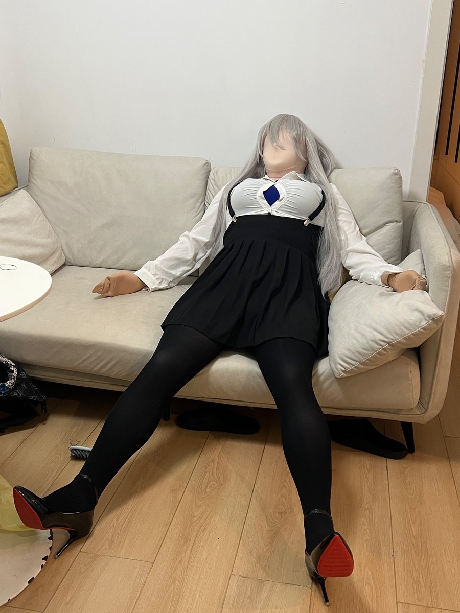 Faceless dolly waiting for use