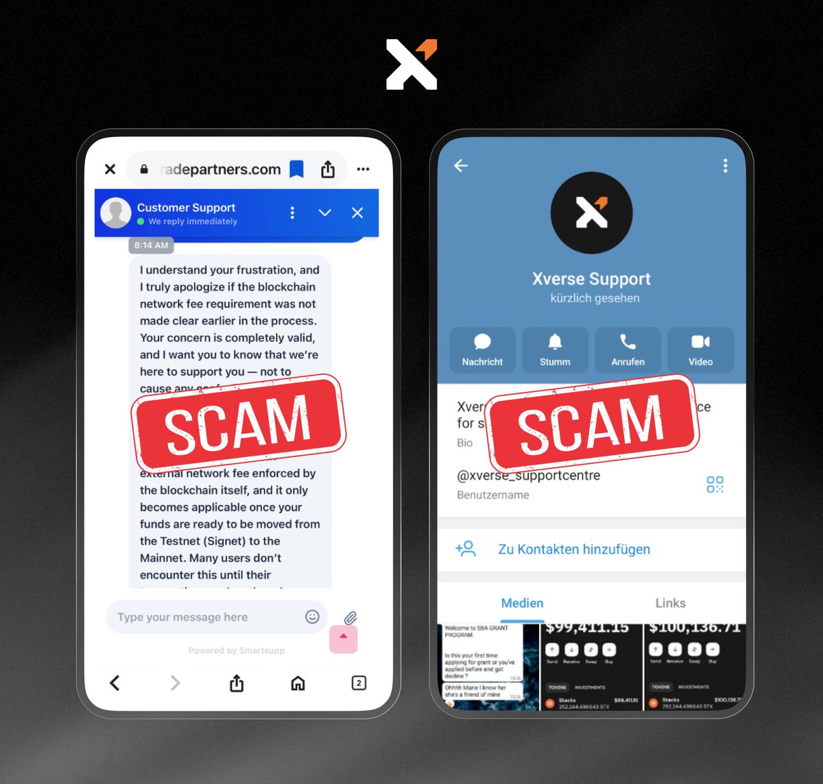 Xverse Support tweet media