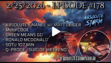 Richard74702651's tweet image. Absolute Storm: Ep178 02-25-2026 #AbsoluteStorm #Ep178 #SOTU #Finance

darkness2light.net/index.php/en/?…