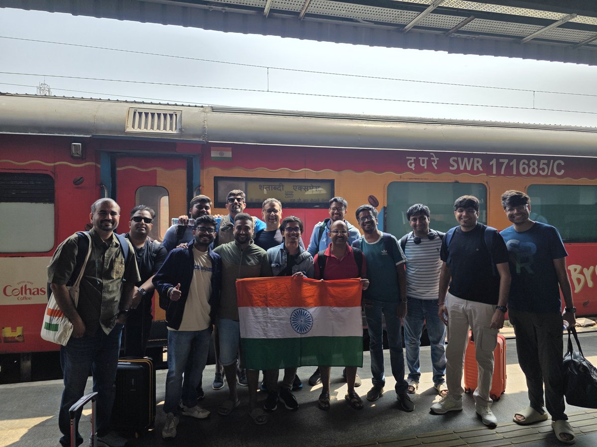 kartik_kannan's tweet photo. The @LongRopeArmy unit from Bengaluru has just arrived for #IndvZim at Chennai Central. A little relaxation, a good lunch and then maybe an early day at the stadium https://t.co/ovjxvTMrXp