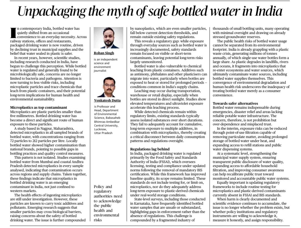Unpackaging the myth of safe bottled water in India