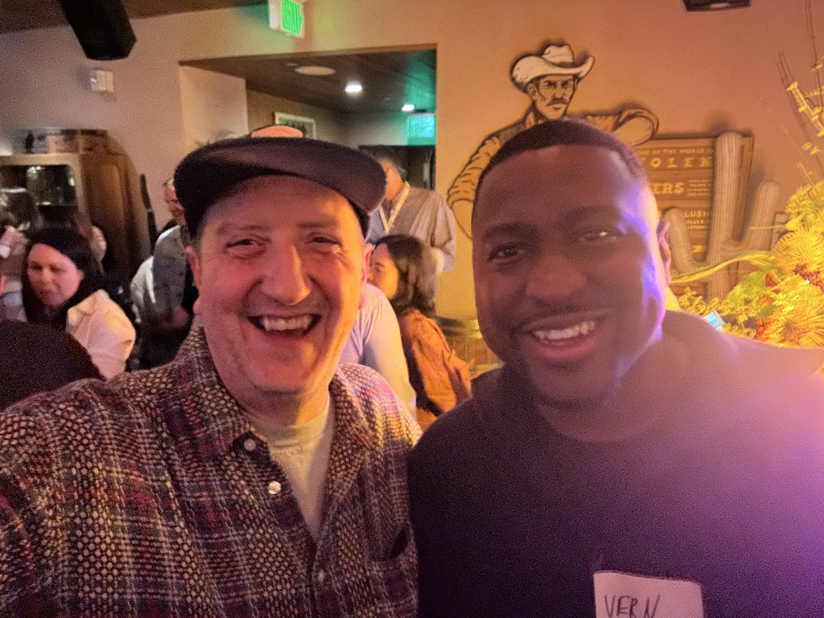 kirbywinfield's tweet photo. so good to see the og mutual @VernTheLegend at #upfrontsummit https://t.co/yHXFI9F99B