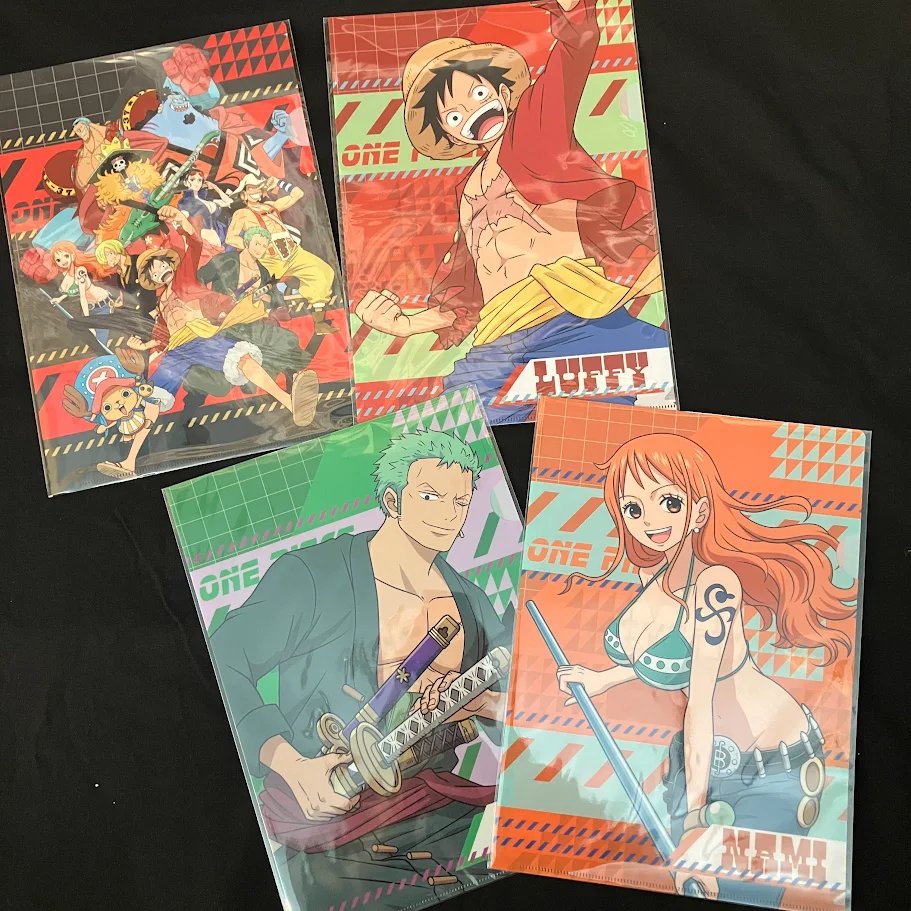 新商品】MUGIWARA STORE ARTS クリアファイル ルフィ／ゾロ／ナミ