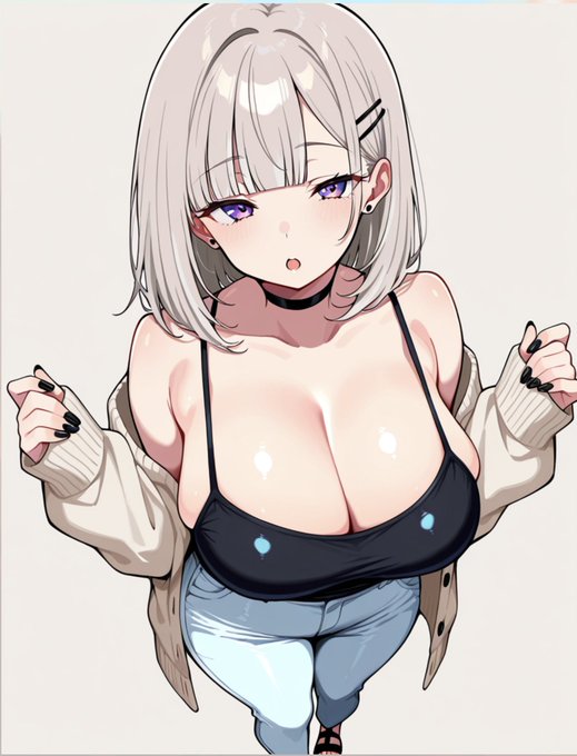 ラフな私服・・・えっちですね!! 