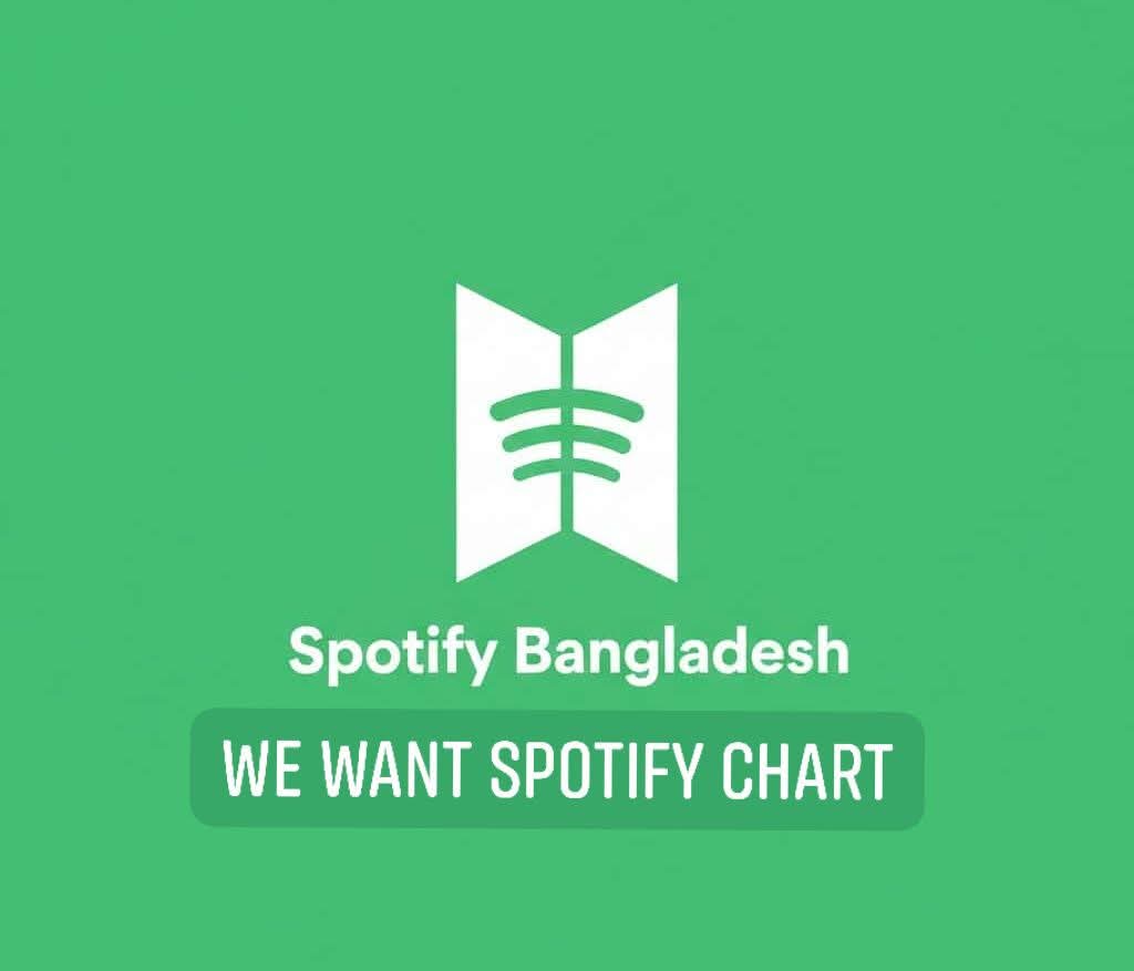 JannatulNe75124's tweet photo. @Spotify @SpotifyCares @spotifyartists @SpotifyStatus
Spotify was officially launched in Bangladesh back in February2021 but the charts for Bangladesh are not available yet Kindly bring the charts in Bangladesh Thank You
#BDdeserveSpotifyChart
#BringSpotifyChartstoBD
#Spotif https://t.co/1S82rGPQa4