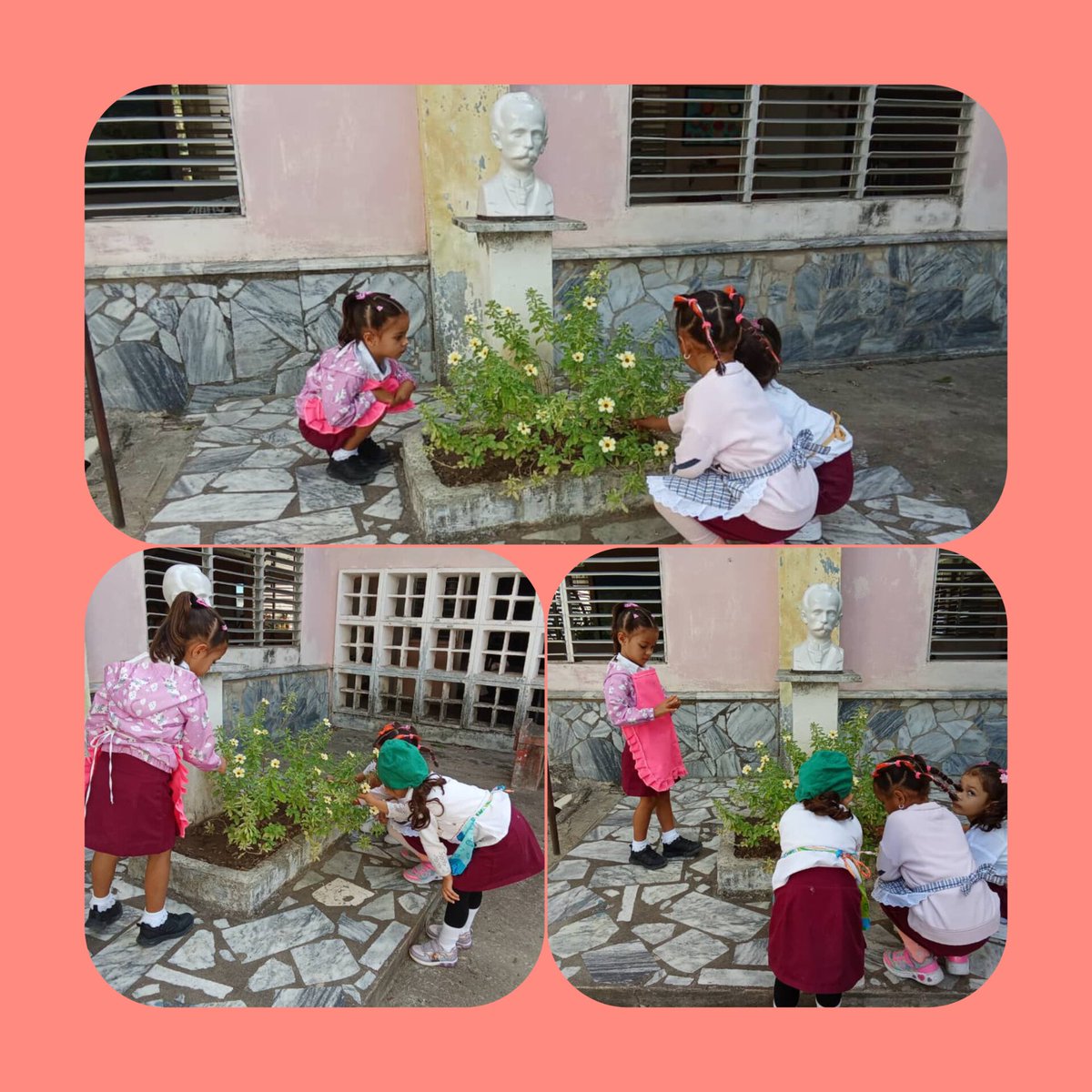 Los niños del grado preescolar del CI Abel Santamaría realizan encomiendas laborales en la jardinera del busto de Martí ❤️
#EducaciónIsladelaJuventud
<a href="/naimatrujillob/">Naima Ariatne Trujillo Barreto</a> 
<a href="/CubaMined/">MINED</a> 
<a href="/marygallo63/">María de los Ángeles Gallo Sánchez</a> 
<a href="/EnaReyesTorre/">Ena Reyes Torres</a> 
<a href="/EducacionIJ/">Educación Isla de la Juventud</a> 
<a href="/rlicea_mojena/">Ernesto Licea Mojena Secretario del PCC IJ</a>