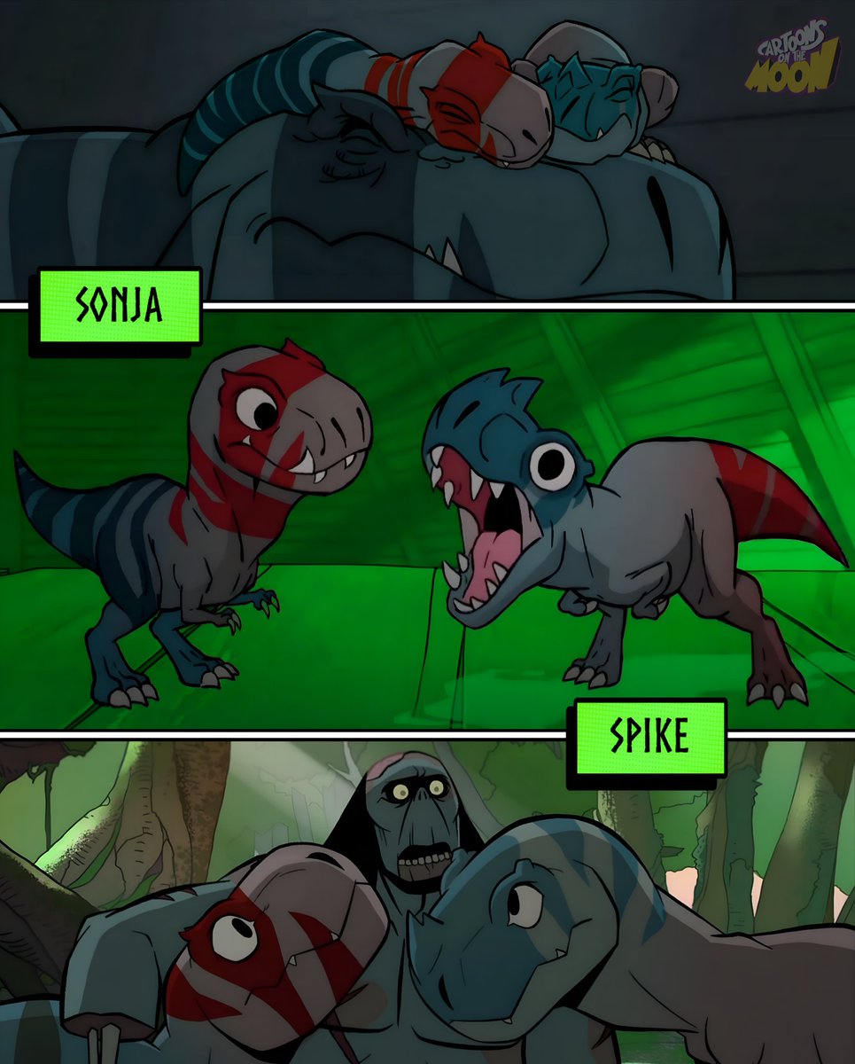 Genndy Tartakovsky ha revelado que las crías de Fang en 'Primal' se llaman SONJA y SPIKE