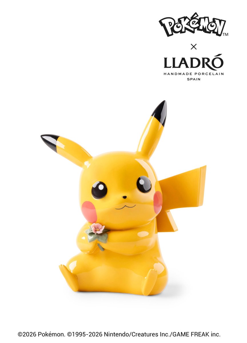 ポケモン30周年】リヤドロから、「ピカチュウ」と「ピカチュウ