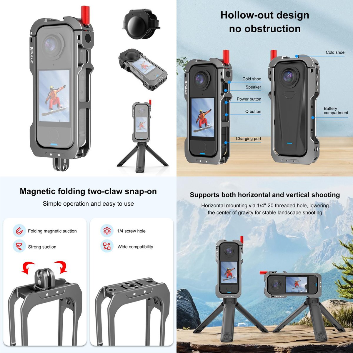 PULUZfans's tweet image. PULUZ Metal Protective Cage for Insta360 X4 Air

✨ Tough metal build with cold shoe mounts
✨ Includes lens cover &amp;amp; dual-prong mount
🛍️ #PU1082H 👉 bit.ly/4swk267
🔍 Discover more from PULUZ!
#PULUZ #CameraCage #Insta360X4