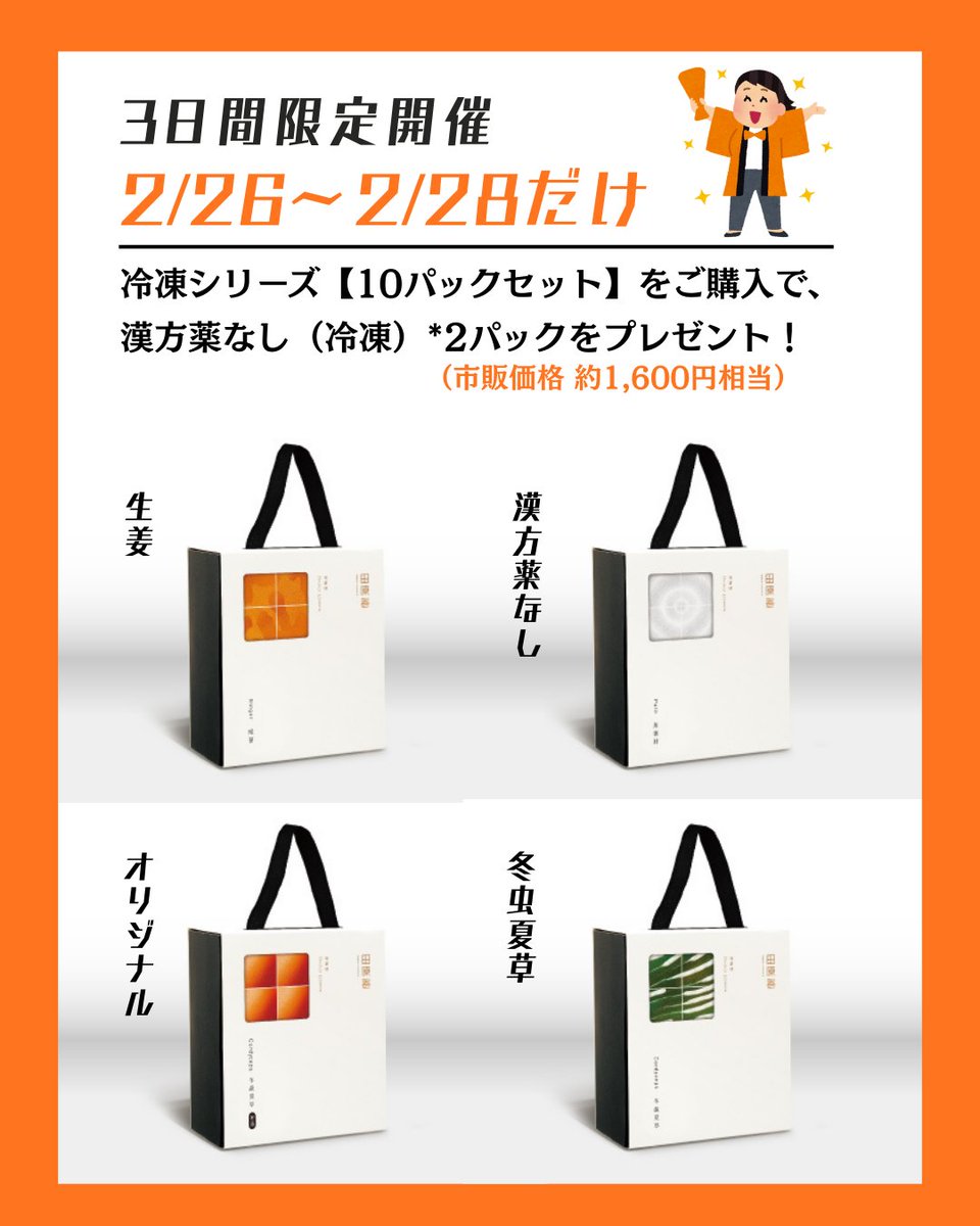 ∥3日間限定！2/26〜2/28だけ！∥ 冷凍シリーズ【10パックセット】1箱