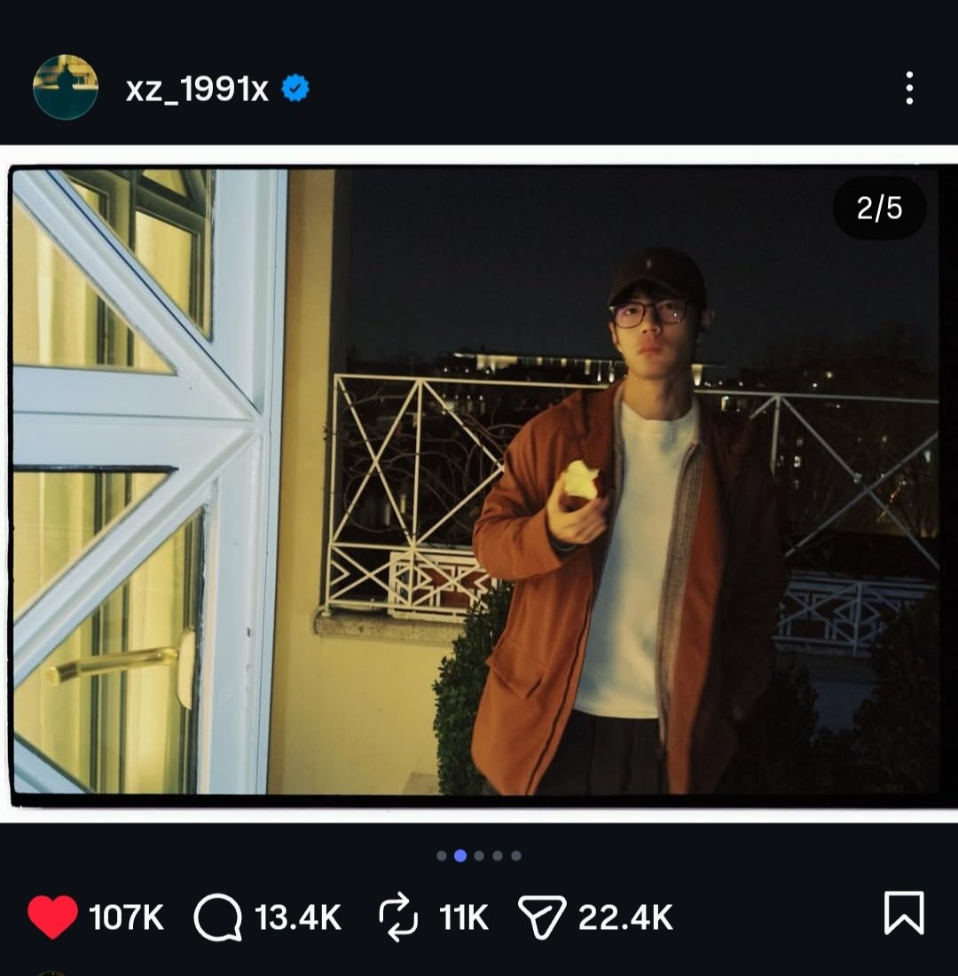 xfxIndia's tweet photo. Xiao Zhan Instagram Updtae!!
25.02.2026
Good night 🌝 
#XiaoZhan #XiaoZhan1005NewsPort https://t.co/aP6V70Zfw3