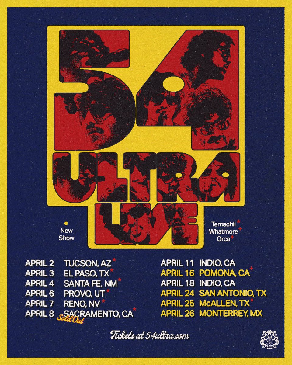 APRIL TOUR APRIL TOUR

on sale Friday 10am local