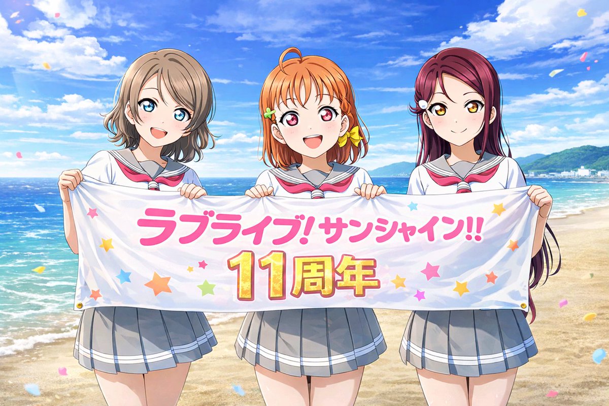 曜, 千歌, 梨子 ver. ラブライブ！サンシャイン!! 11周年