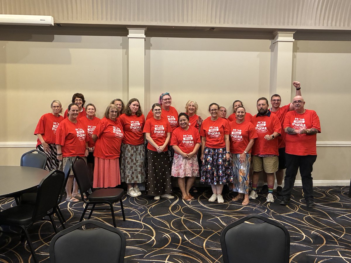 pjdonnchadha's tweet photo. Last night Hawkesbury Teachers Association of the NSW @TeachersFed launched their local #MoreThanThanksItsTime  campaign. In a recent Federation survey, 97% of teachers said they’re not provided enough preparation time to do the work required to meet the needs of today’s students https://t.co/ZVnK6lmYGC