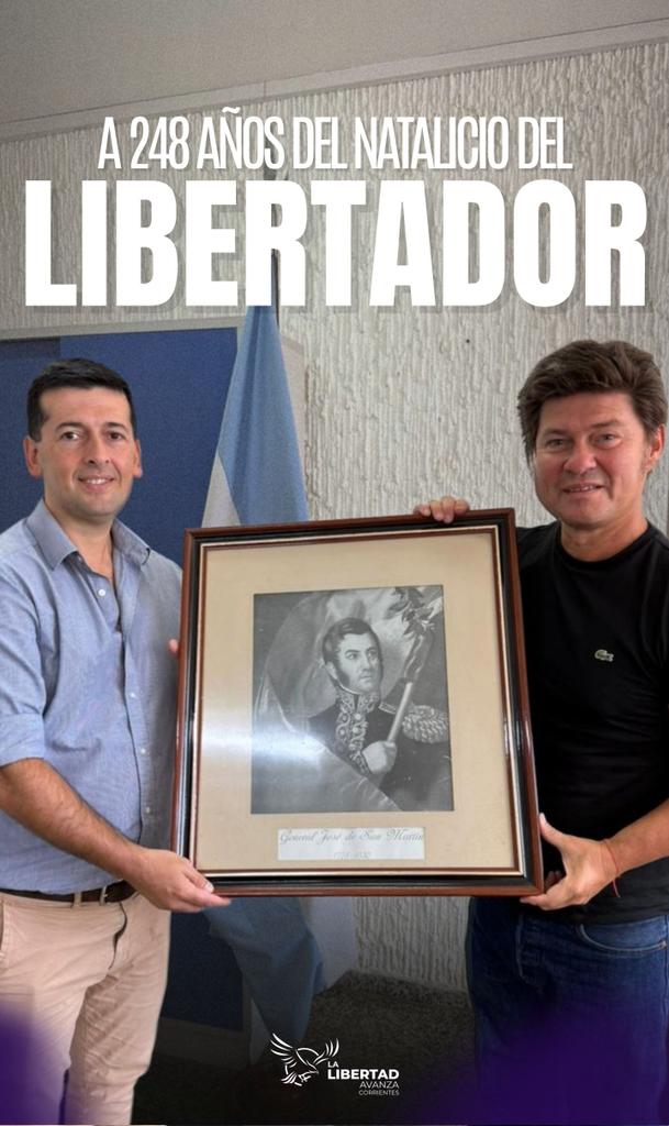 Todos los argentinos llevamos con nosotros el espíritu del Libertador, pero para los correntinos que compartimos su tierra madre, San Martin es nuestra sangre y legado.

Celebramos el nacimiento de quien nos demostró que la verdadera libertad se gana poniendo el cuerpo y alma.