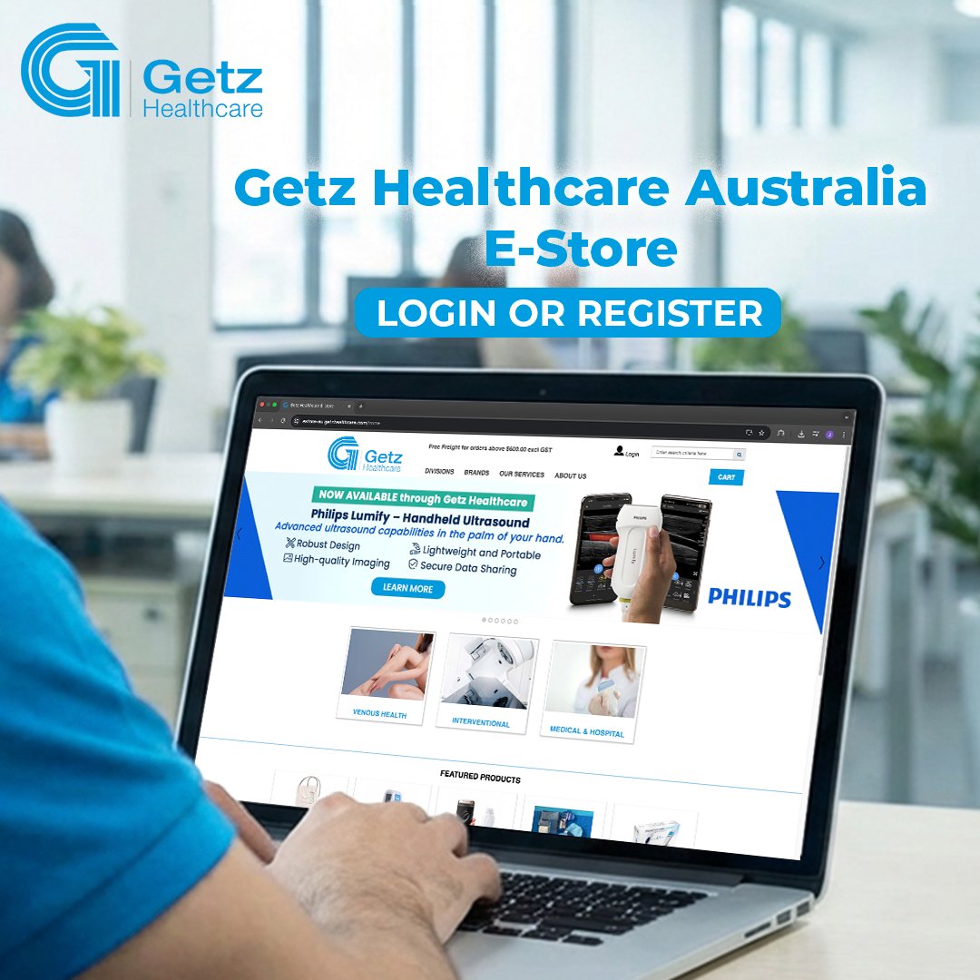 Ordering with Getz Healthcare is easy through our E-Store. Sign up and log in to explore a comprehensive range of medical products designed to support patient care in various clinical settings.

Visit the E-Store today. estore-au.getzhealthcare.com/home

*E-Store available in AU only.