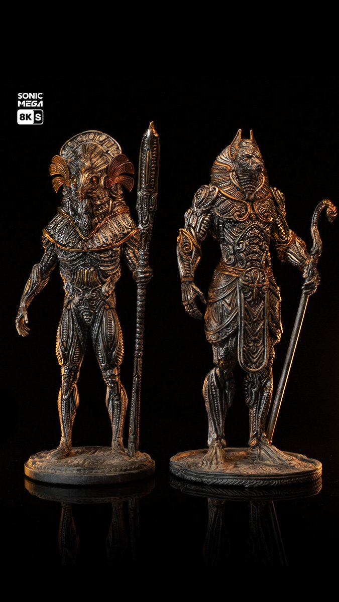 Phrozen3D's tweet image. What if ancient gods were 3D printed in razor-sharp detail? ⚡🐺​
​
🦅 Model: Anubis / Horus​
⚖️ Designer: @DarkArtefactsdesign​
🖨️ Printer: Sonic Mega 8K S​
🧪 Resin: Speed Plus​

#Phrozen #3Dprinting #Resin #SonicMega8KS