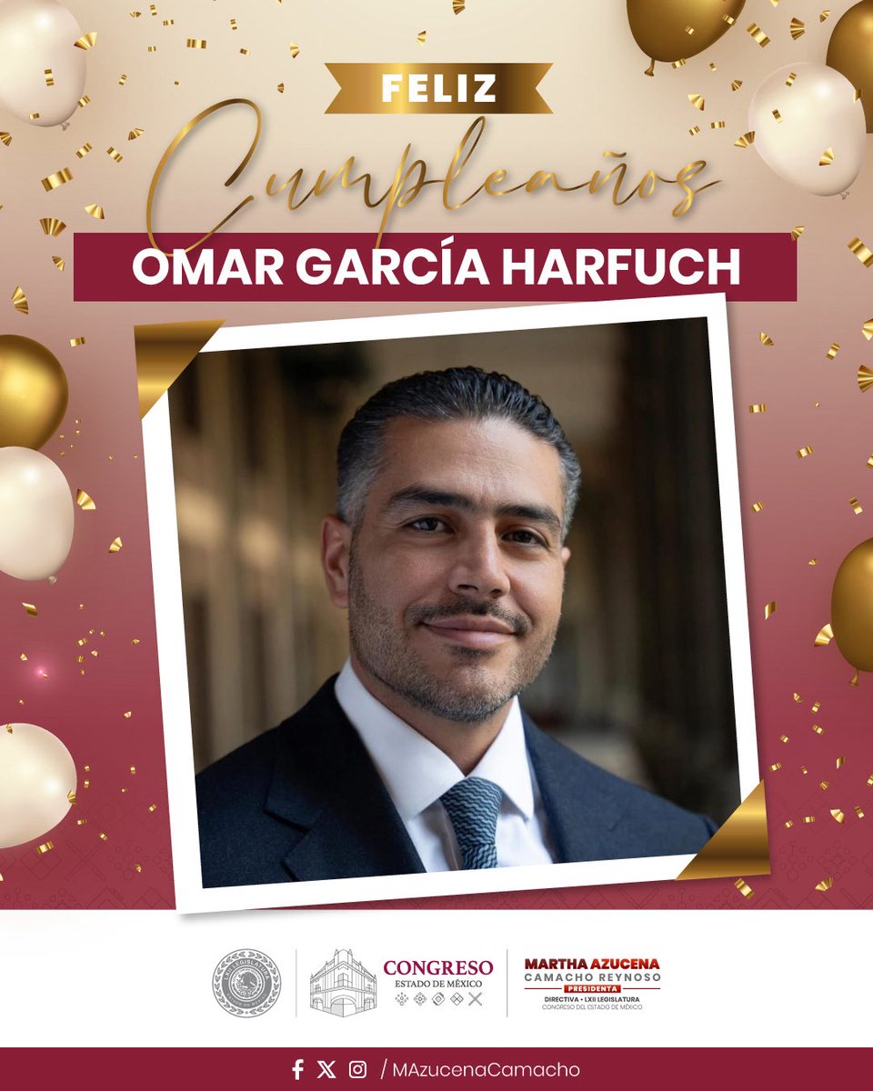 Hoy celebramos el cumpleaños de <a href="/OHarfuch/">Omar H Garcia Harfuch</a>. 🎉

Le envío una felicitación con respeto y reconocimiento por su trabajo al servicio de la seguridad pública.