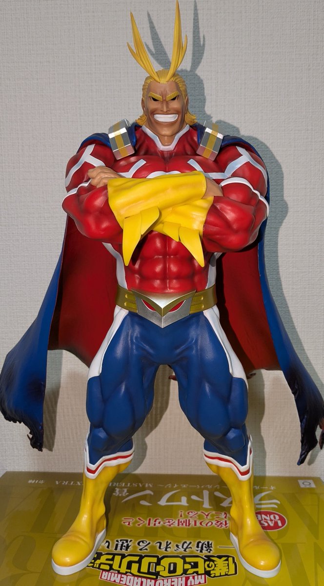 一番くじオールマイトシルバーエイジ開封する。デカい奴は飾る所困る