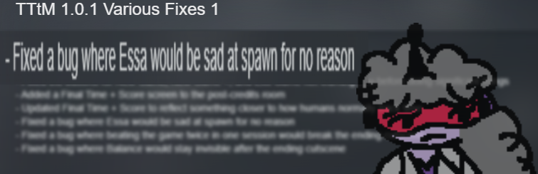 TTtMountainGame's tweet photo. Never let it be said that hotfixes don't count as heroism: https://t.co/A6H2pbQrkN