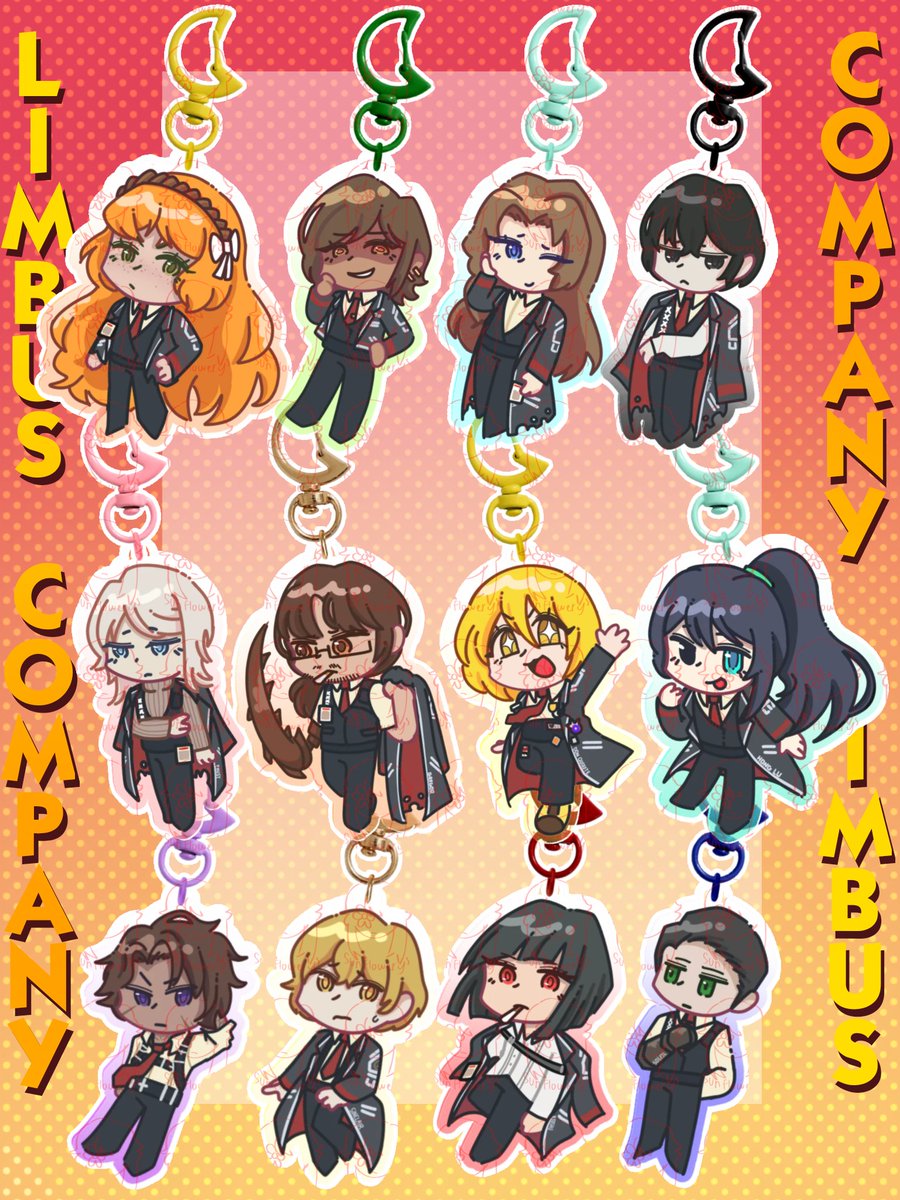 Sunflowerisbad's tweet photo. Opened up a store on @ACGGoods !!

I started off with a bunch of fanmade keychains of the Limbus Company cast! More will come and I won't just stick to one game

For now, you can hang your favorites on your personal belongings for 12$!

 🔗 Below!
#LimbusCompany https://t.co/3DAN0jk8La