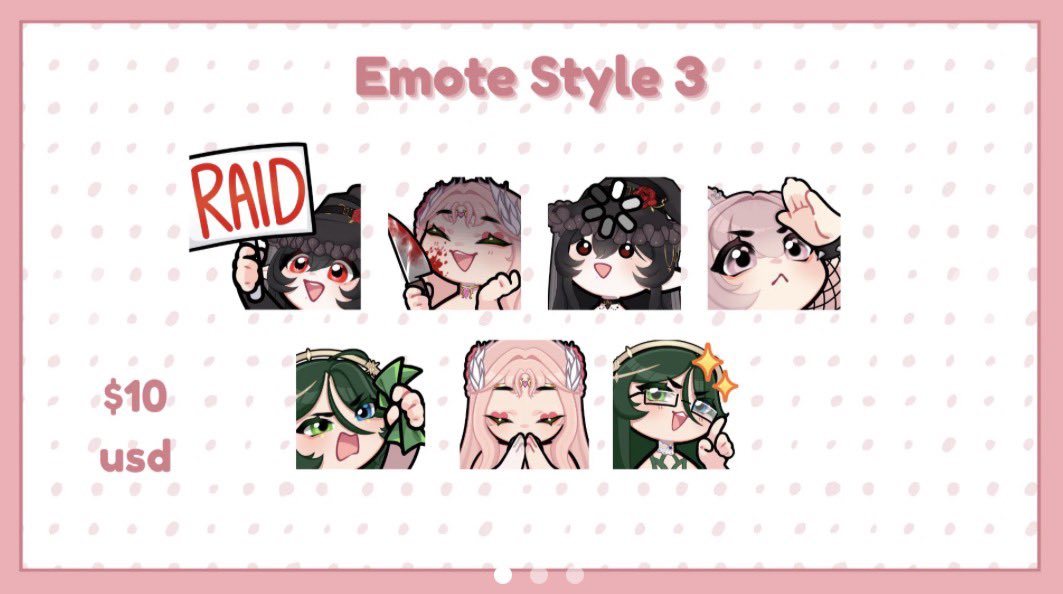 pixiiepaws's tweet photo. hai guys im a bit low on money for the medicine i use for my migraines, 

i do art commissions as a side hustle and they are open now! (emotes, logos, stickers, etc)

dm for any inquiries!! 🌈🩷 https://t.co/u9RalyFpMU