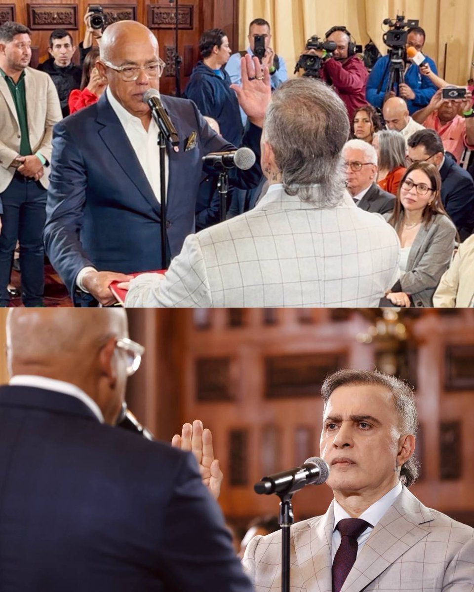 MatuteYza's tweet photo. Se juramentó como Defensor del Pueblo Encargado a Tarek William Saab, Abogado, Poeta, especialista en Derecho Penal y Procesal, con doctorados en Ciencias Penales y Criminalística. https://t.co/DIntSuNHJU