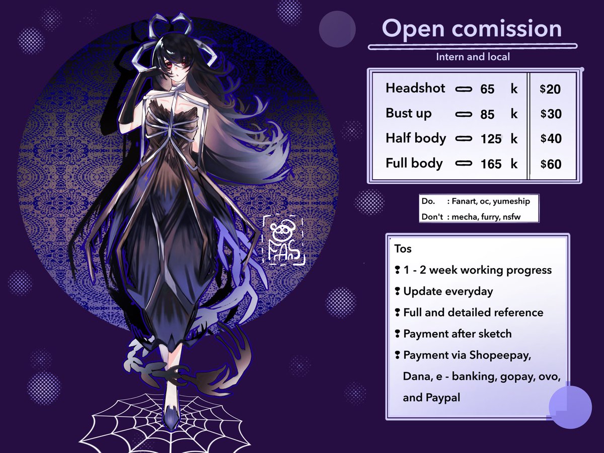 {Rt and likes are appreciated }👍
Hello I'm opening my comission. 😁.
This time it's for intern and ID🫡. 
If you are interested, please DM me☺️🫶
Thank you
#comissionsopen #comissionid