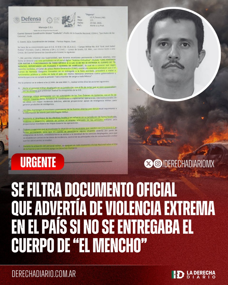 Cómo cualquier capo, los incidentes en carreteras y los eventos incendiarios no van a parar hasta que se entregue el cuerpo. Es lo que siempre hacen cuando agarran algún delincuente de narco.