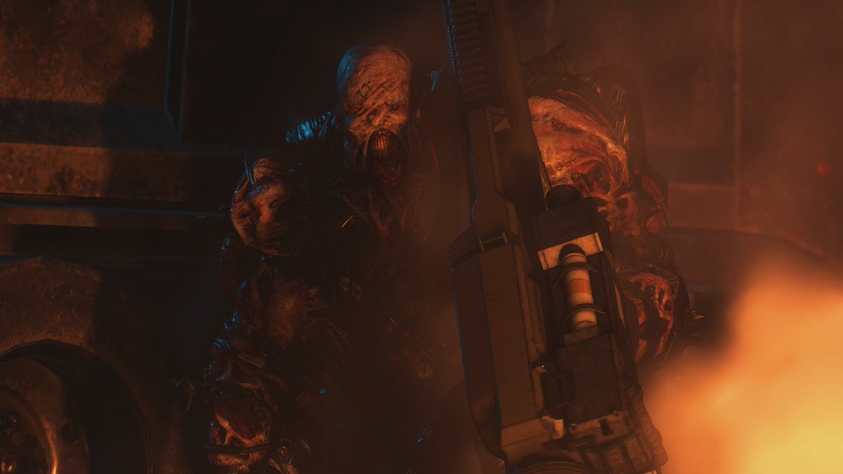 sysael's tweet photo. RE3 Remake: 

Eu não joguei o original (ainda), então não posso comparar.
Achei bem OK.
MUITO curto.
Bem focado na ação, fui imaginando que seria na mesma pegada do RE2R. 

Jill é foda demais, Carlos é foda demais.

Resumo: eu gostei, pensei que seria pior. https://t.co/sTxzeOlhYs