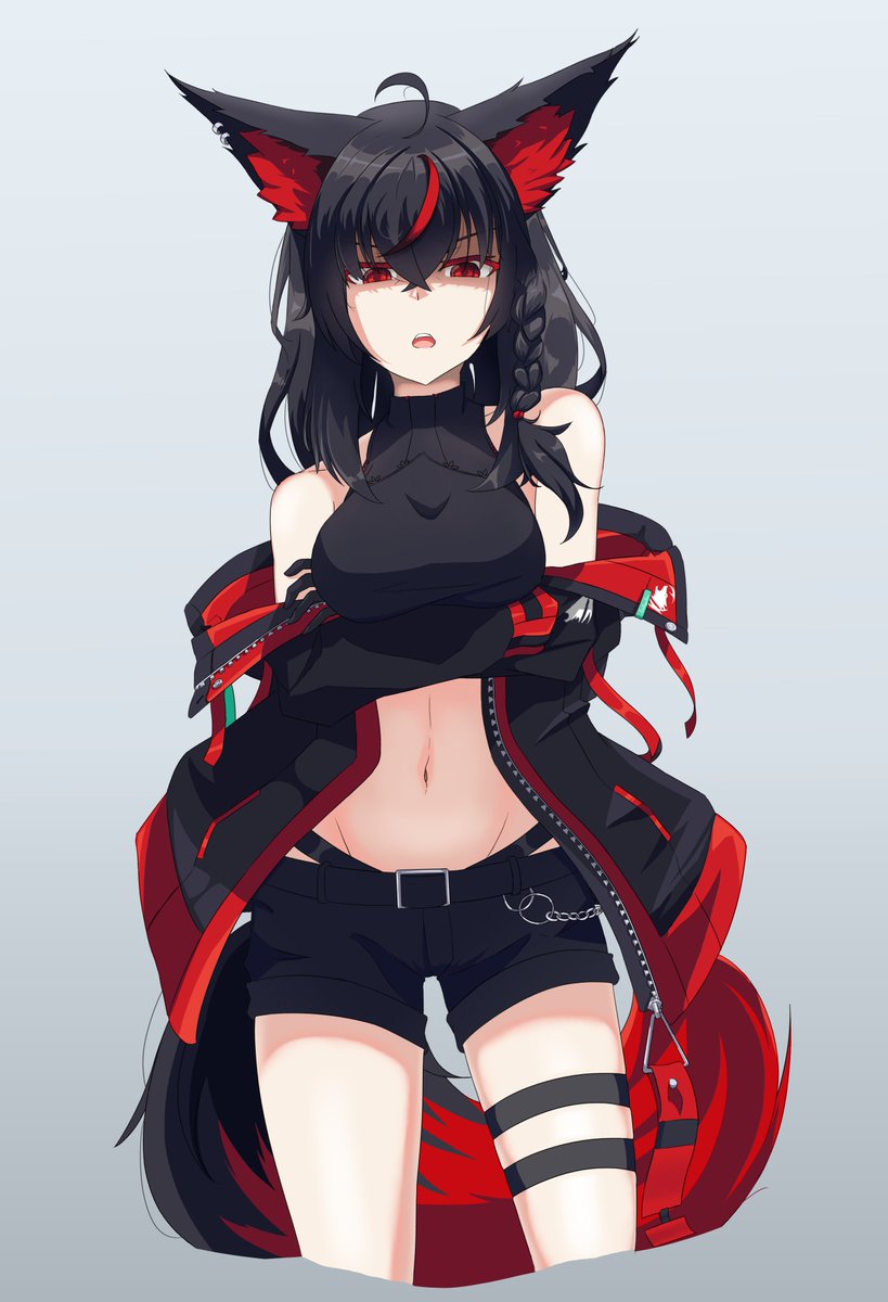 Lemikeycha's tweet photo. #絵フブキ Kurokami Fubuki https://t.co/HbuR8yyHXA