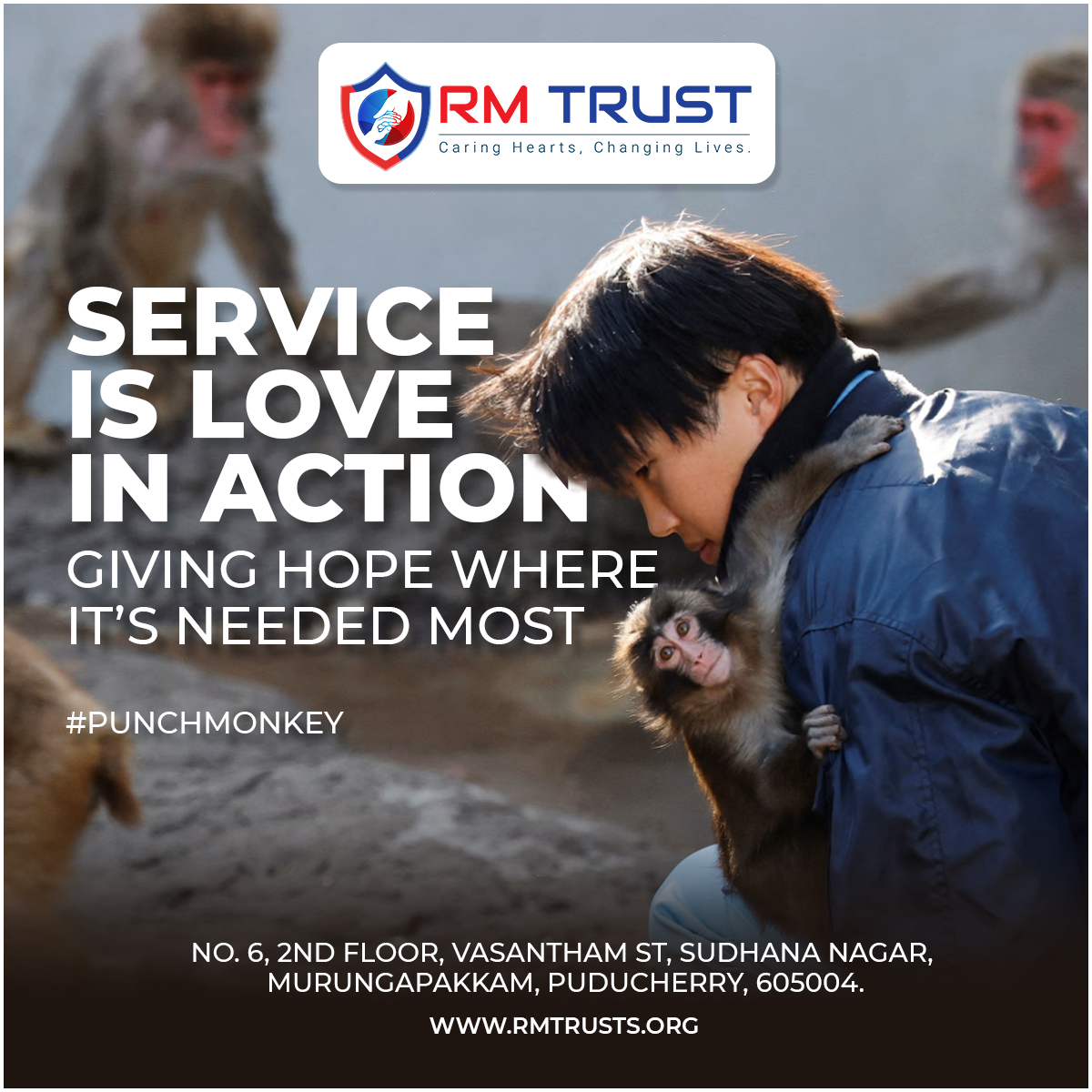 RMTrust_Org's tweet photo. RM Trust Puducherry | Humanitarian Services &amp; Giving Hope Where It’s Needed Most 

 Join us in giving hope where it’s needed most. Visit our center at Sudhana Nagar or learn more at https://t.co/o0XBHR58XT. 

#RMTrust #ServiceIsLoveInAction #Pondicherry https://t.co/UkHgQRxg3p