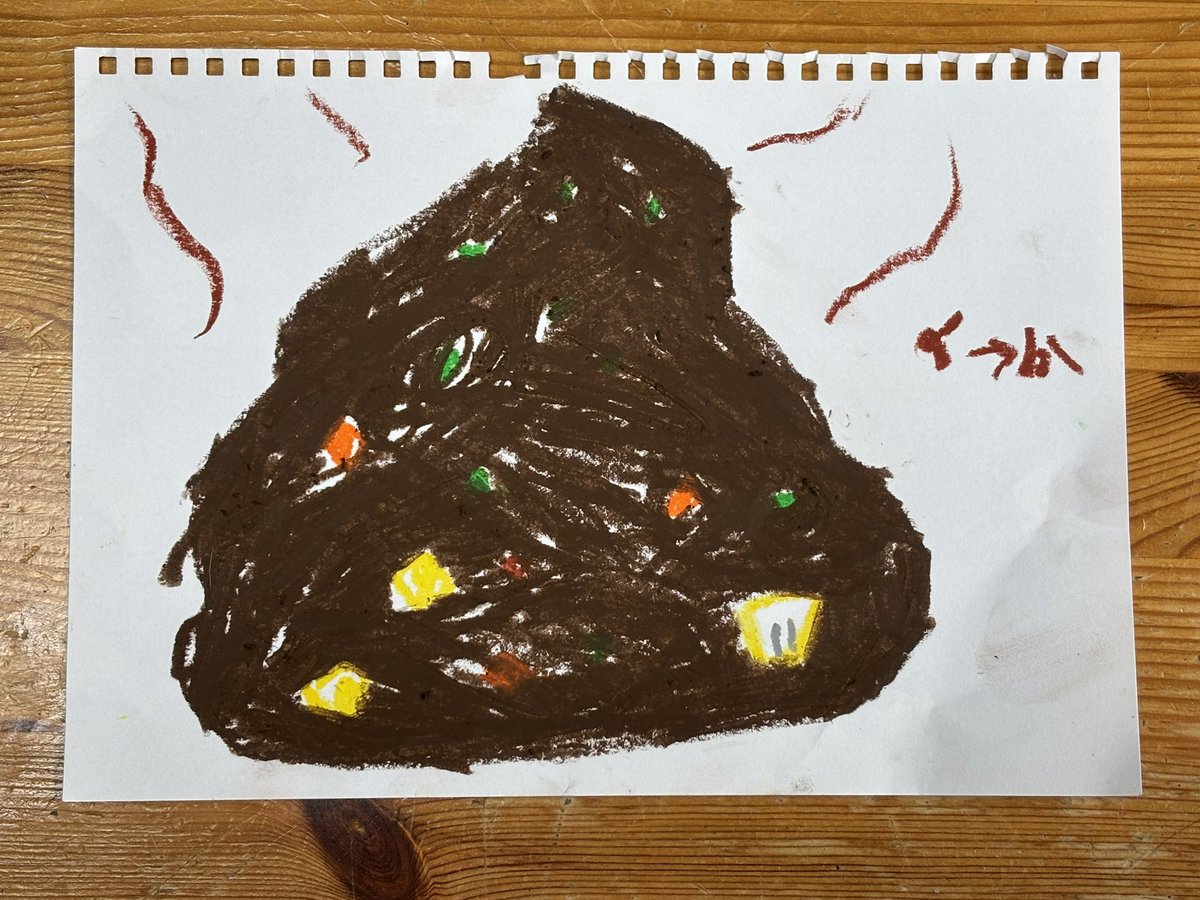 娘が誕生日の私にくれたイラストですー😊 🦟→か じゃねぇよ… 🪰→はえ