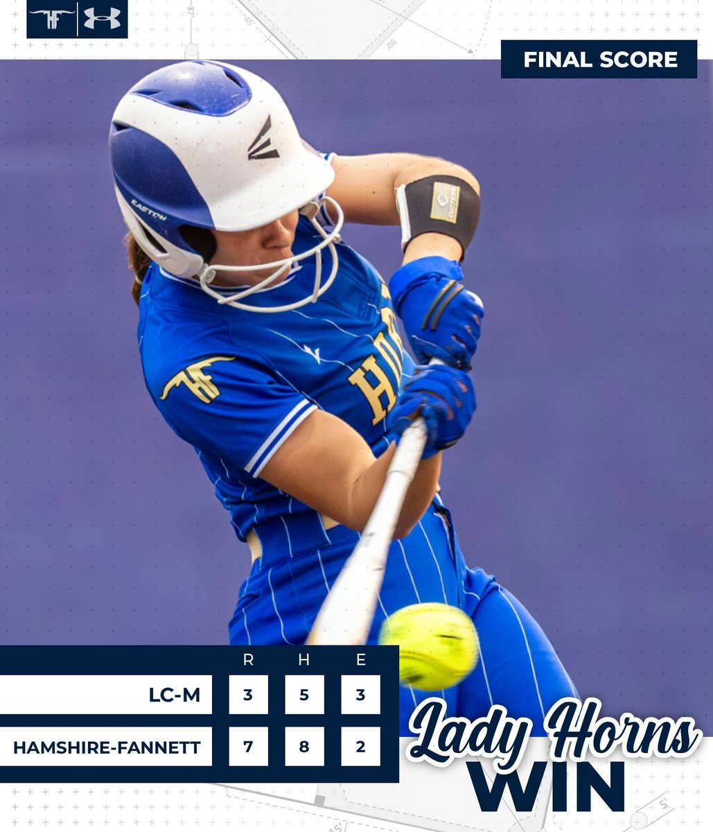 HFISD_Longhorns's tweet photo. How ‘bout them Lady Horns! 

The Hamshire-Fannett Lady Horns Varsity Softball Team keeps the momentum rolling, taking down LC-M 7-3 and improving to 11-3 on the season!

Top Performers:

- Emileigh Droddy: 2-4, SB, 2 R
- Avery Gallier: 1-1, 2 RBI, TB
- Jaci Ramsey: 1-2, RBI, R https://t.co/h3vVGnjr9s
