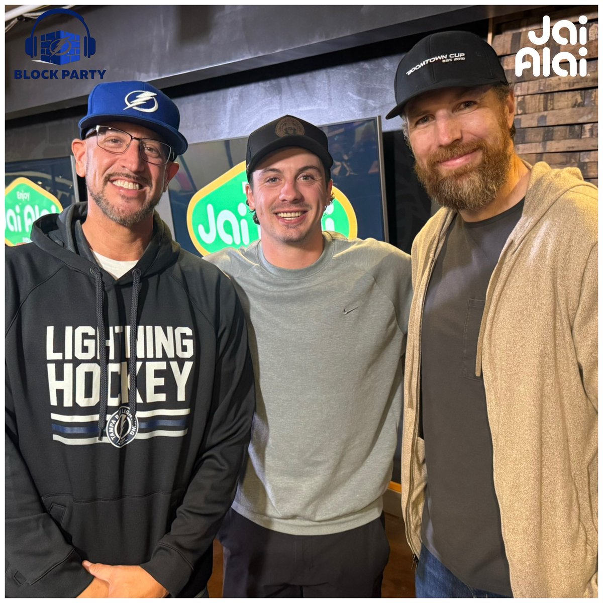 That’s another #BoltsBlockParty BUMP!
<a href="/GageGoncalves/">Gage Goncalves</a> <a href="/BoltsRadio/">Lightning Audio Network</a> <a href="/enjoyjaialai/">enjoyjaialai</a> <a href="/BoltsAudio/">Bolts Audio</a> <a href="/NHL/">NHL</a> <a href="/BraydonCoburn55/">Braydon Coburn</a>