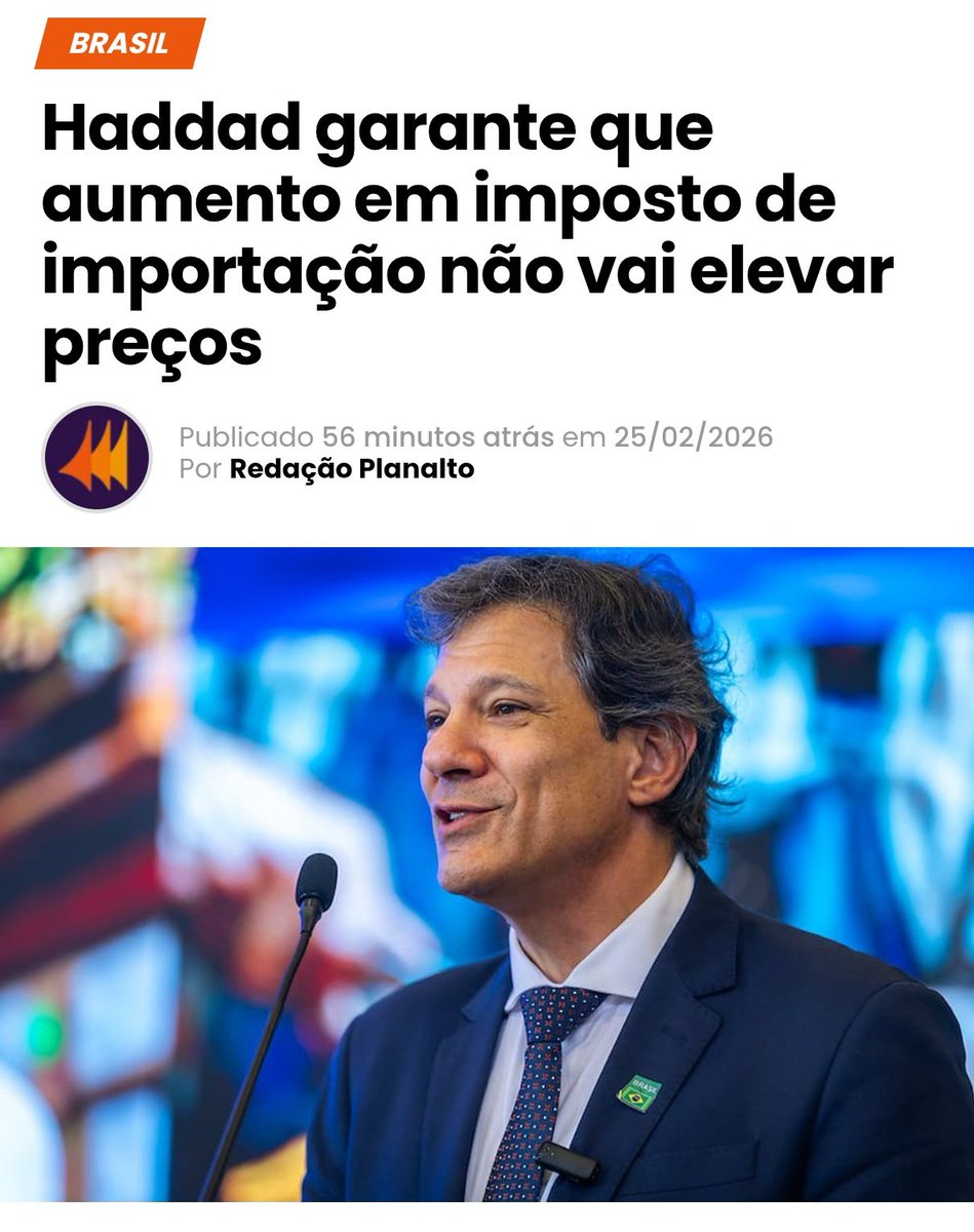 O nível de descolamento da realidade é assustador.

> Estima aumento de arrecadação de R$ 14 bilhões.

> Garante que não haverá aumento de preços. 

> Assume que o empresário vai assumir todo prejuízo sozinho ou que o imposto a mais não é dinheiro a mais pago. 🤡