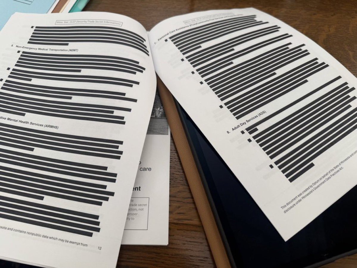 No, this isn’t the Epstein Files.

This is the audit of Minnesota’s 14 “high-risk” Medicaid programs that lost over $9B.

Tim Walz’s hand-picked “independent audit.”

It’s a cover-up.