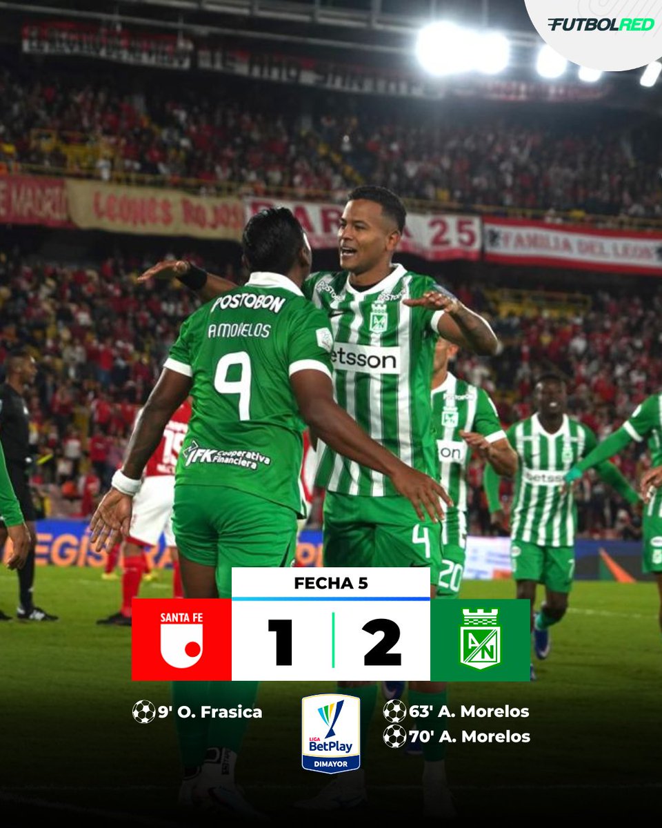 futbolred's tweet photo. #LigaBetPlay | 🚨🇳🇬 Polémico triunfo de Nacional contra Santa Fe: Alfredo Morelos, figura

La crónica 👉🔗 https://t.co/lYYin5TEFJ https://t.co/OFPHsAYMPD