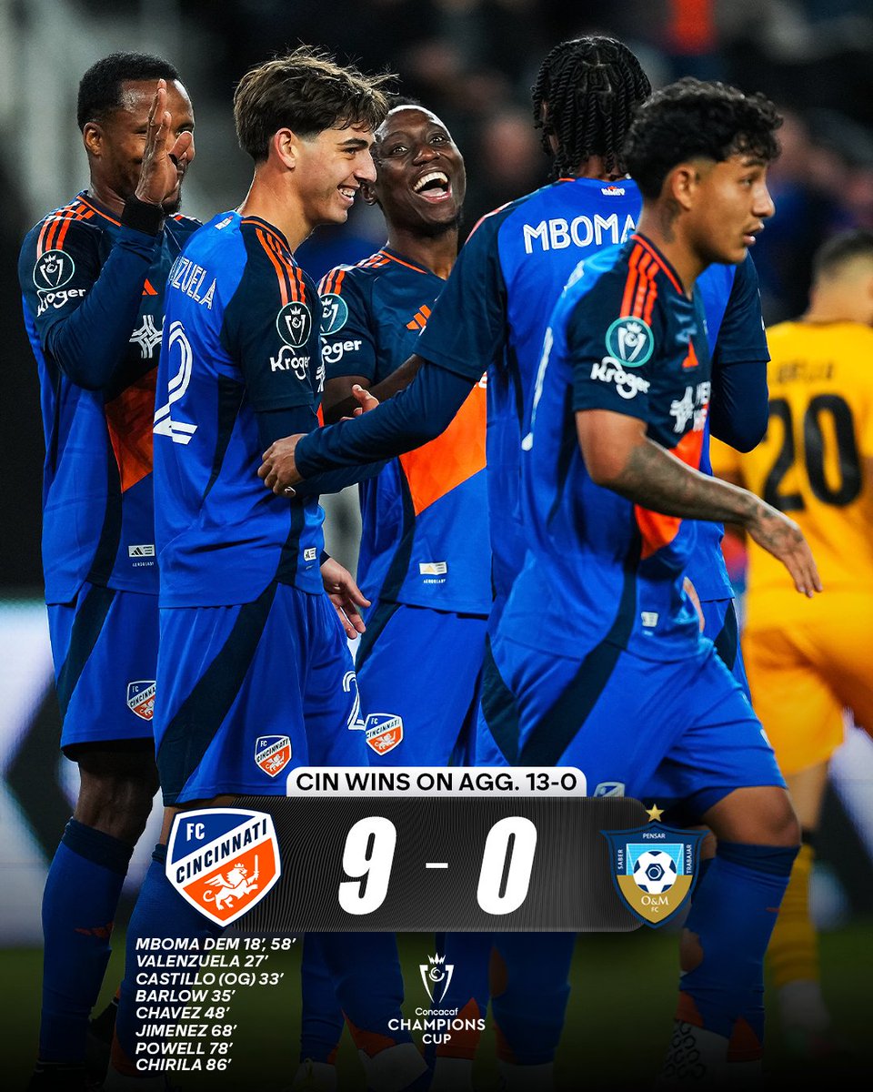 What a night for <a href="/fccincinnati/">FC Cincinnati</a>! 

Onto the next round of <a href="/TheChampions/">Concacaf Champions Cup</a>!  😤