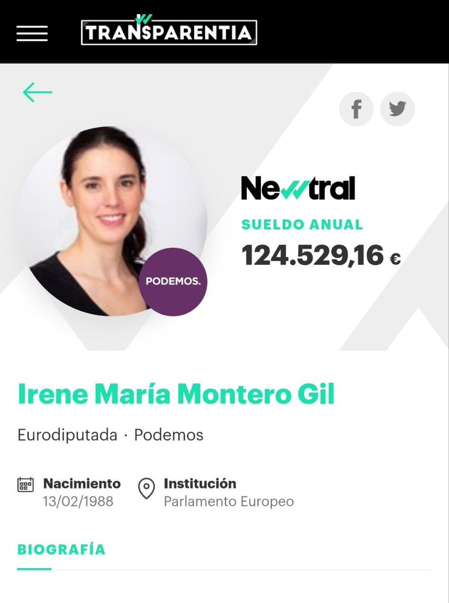 Vosotros sois muy jóvenes y no os acordáis, pero Podemos cuando empezó pusieron un tope salarial a todos sus cargos de 1.944€ al mes, para que no vivieran "muy desconectados de la realidad" de la mayoría de la gente.

Chiquitas subidas, de 124k en 2024 a 135k en 2025.