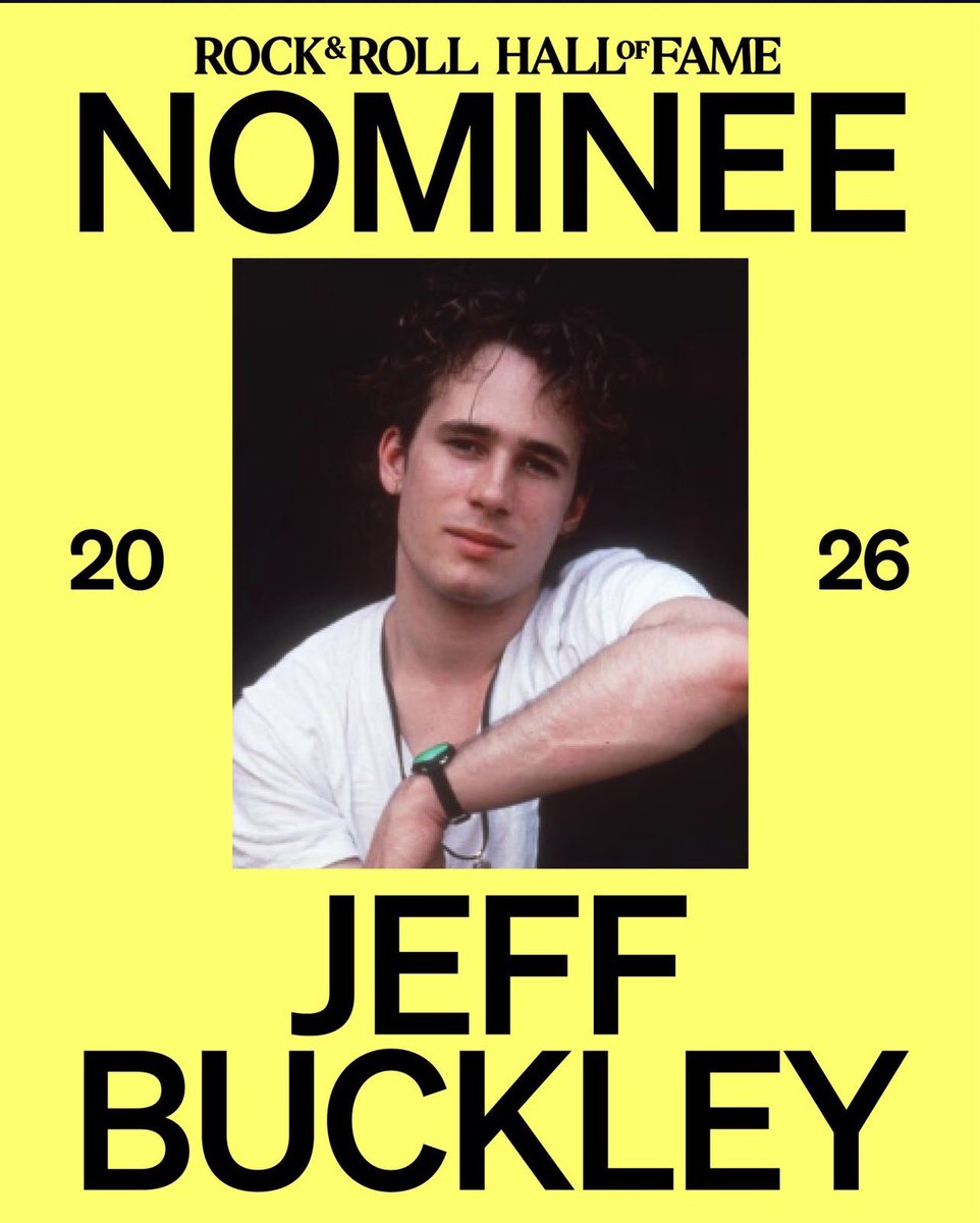 buckleyposts's tweet photo. jeff buckley is now a 2026 rock &amp; roll hall of fame nominee! https://t.co/CVRnG6hMVL