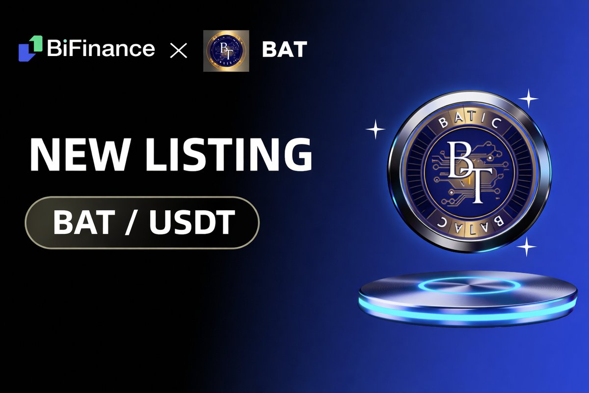 BiFinanceE's tweet image. #BiFinance will soon list #BAT. Details are as follows:

👉#Batic is a passionate team of #blockchain enthusiasts, artists, and tech innovators
who came together to bring our vision to life.
👉With a diverse background in cryptocurrencies, art, and technology,we're committed to