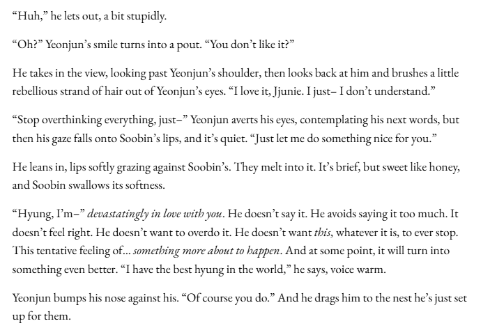 yeonjnology's tweet photo. and because i dont go back on my words #wipwednesday #yeonbin #patheticsoobin #thereisnothingpathetichere https://t.co/NzFBYB45Wn