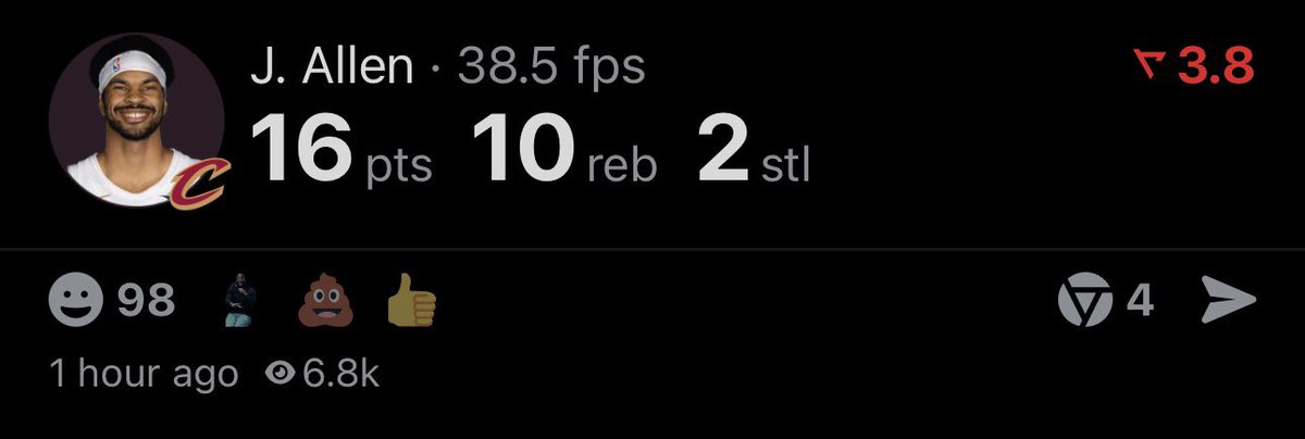 CallingOurShot's tweet photo. 1st Half Cash for the Fro! 🔥

✅ Jarrett Allen o25.5 P+Rs

No Harden or Mitchell or Mobley. Had no choice but to ball out! https://t.co/khvAEvvfjM