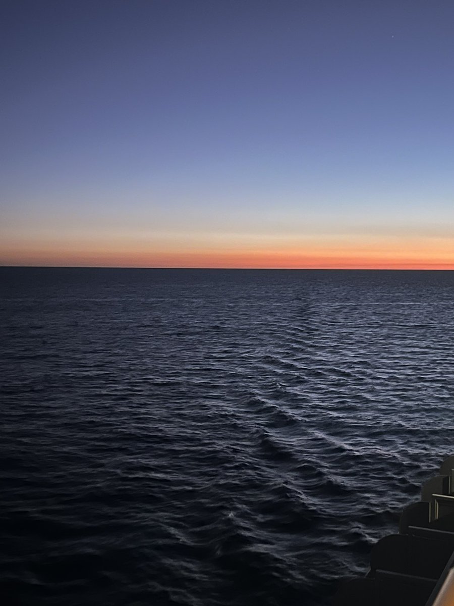 Sunset from the cruise ship